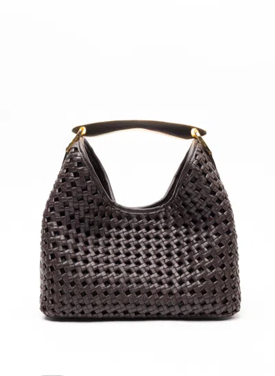 Elleme Boomerang Woven Leather Dark Brown