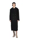 Elleme Boyfriend Coat Black In Black