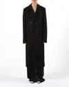 Elleme Boyfriend Long Coat In Black
