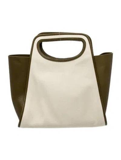 Pre-owned Elleme Canvas Top Handle Bag In Neutral