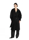 Elleme Chouchou Coat Black In Black