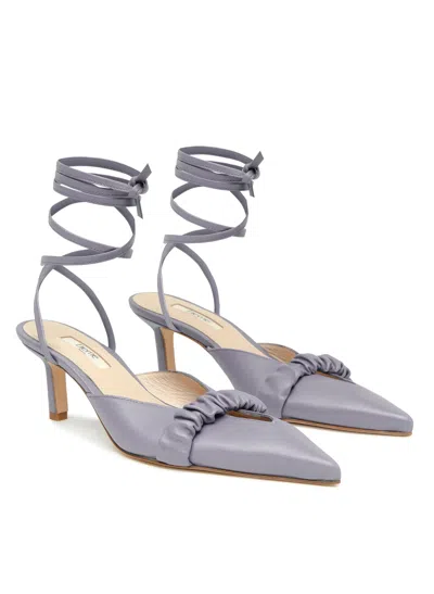Elleme Chouchou Lace Heel Lavender In Blue
