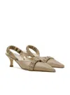 Elleme Chouchou Slingback Heel Taupe In Beige