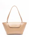 Elleme Courrier Tote Patent Leather Beige