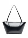 Elleme Courrier Tote Patent Leather Black