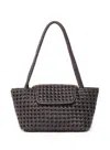 Elleme Courrier Tote Woven Leather Dark Brown
