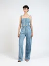 Elleme Denim Cargo Trousers/light Blue In Light Blue