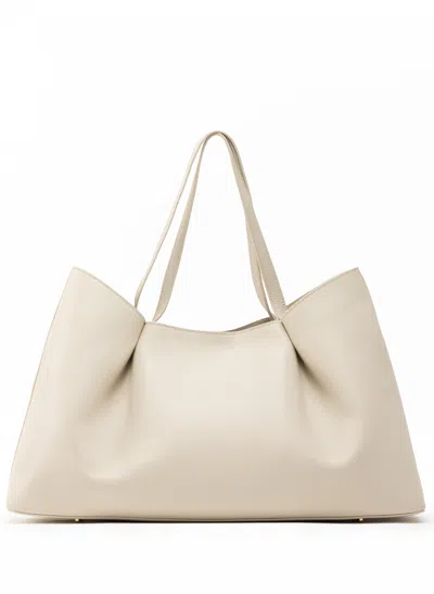 Elleme Dimple Tote Leather Sesame