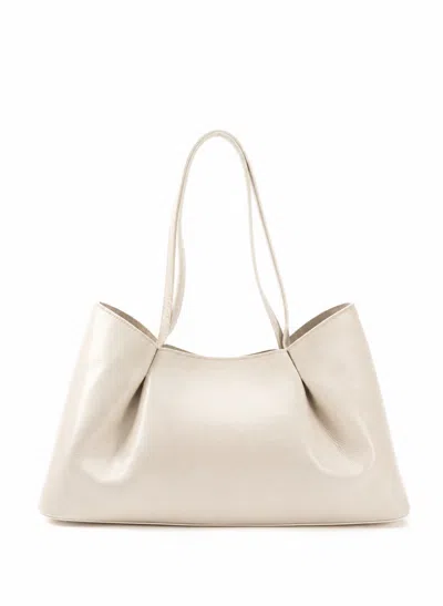 Elleme Dimple Tote Medium Vintage Leather Ivory