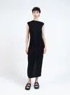 Elleme Draped Jersey Dress/black In Black