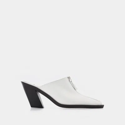 ELLEME ECLAIR ZIP MULE - ELLEME - WHITE - LEATHER