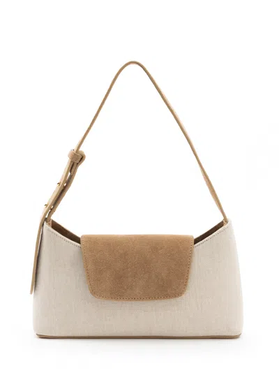Elleme Envelope Suede/canvas Tan In Neutral