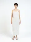 Elleme Off-white Fringe Midi Dress In White