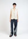 Elleme Gilet Jacket/beige In Beige