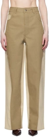 ELLEME KHAKI & BEIGE REVERSE JEANS