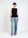 Elleme Knit Top With Fringe/black In Black