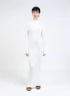 Elleme Knit Turtleneck Dress/white In White
