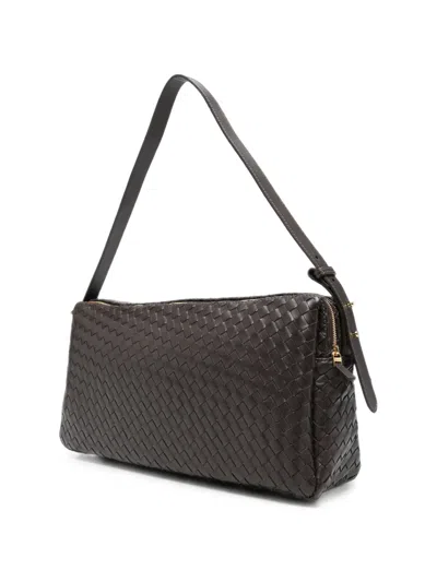 Elleme Large Trousse Leather Shoulder Bag In Brown