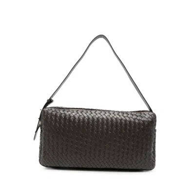 Elleme Large Trousse Leather Shoulder Bag In Brown
