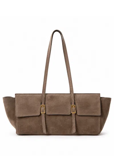 Elleme Le Bateau Large Suede Taupe