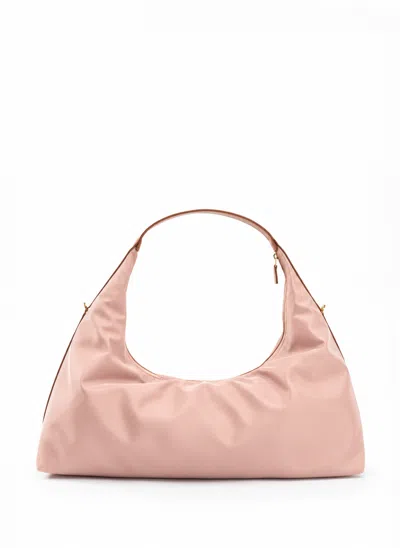 Elleme Le Nylon Large Nylon/leather Trimming Dust Pink/cognac