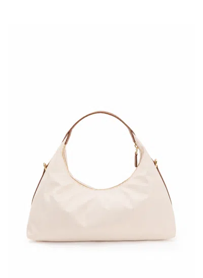 Elleme Le Nylon Medium Nylon/leather Trimming Beige/cognac