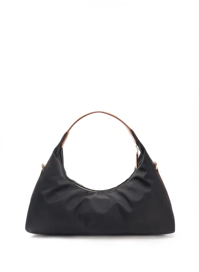 Elleme Le Nylon Medium Nylon/leather Trimming Black/cognac
