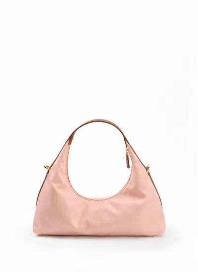 Elleme Le Nylon Small Nylon/leather Trimming Dust Pink/cognac
