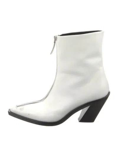 Pre-owned Elleme Leather Boots In White