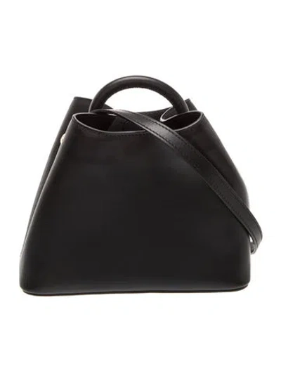Pre-owned Elleme Leather Bucket Bag W/ Tags In Black