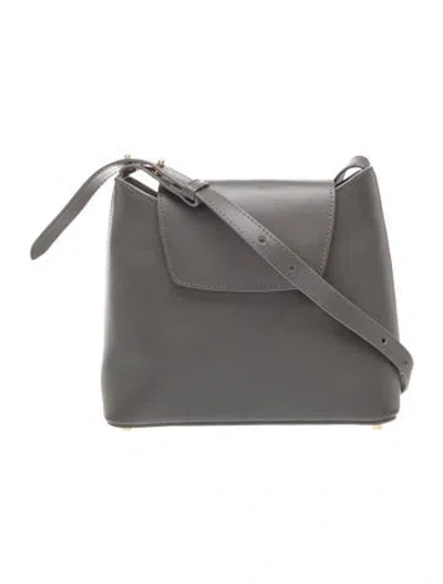 Pre-owned Elleme Leather Crossbody Bag In Gray