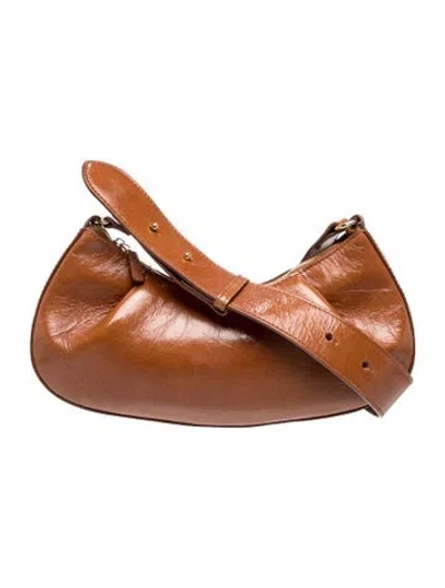 Pre-owned Elleme Leather Shoulder Bag In Brown