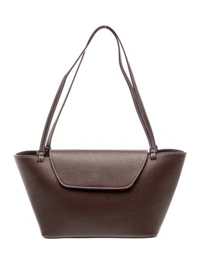 Pre-owned Elleme Leather Shoulder Bag In Brown