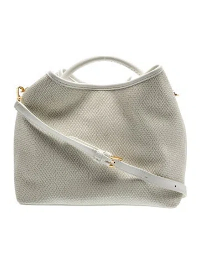 Pre-owned Elleme Leather Shoulder Bag In Grey