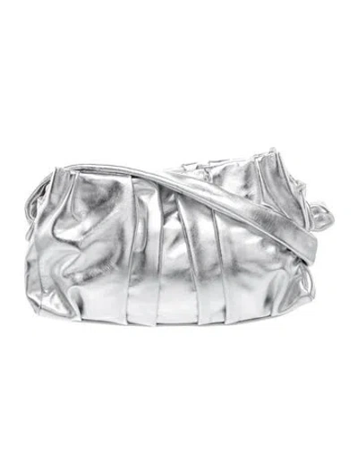 Pre-owned Elleme Leather Shoulder Bag In Silver