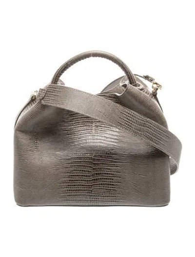 Pre-owned Elleme Leather Shoulder Bag W/ Tags In Gray