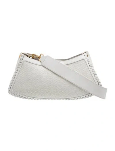 Pre-owned Elleme Leather Shoulder Bag In White