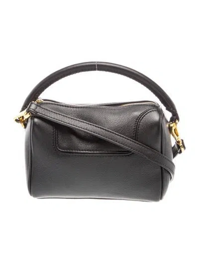 Pre-owned Elleme Leather Top Handle Bag In Black
