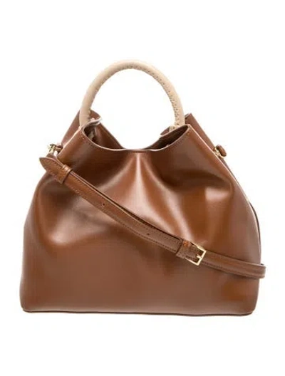Pre-owned Elleme Leather Top Handle Bag In Brown