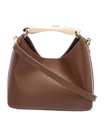 Pre-owned Elleme Leather Top Handle Bag In Brown