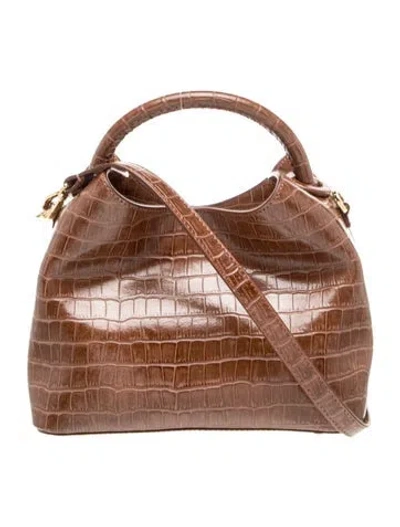 Pre-owned Elleme Leather Top Handle Bag In Brown