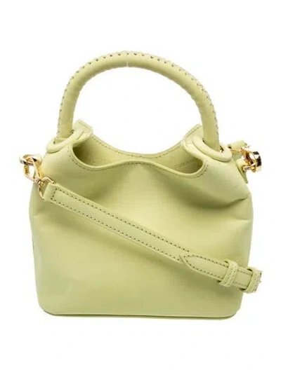 Pre-owned Elleme Leather Top Handle Bag In Green