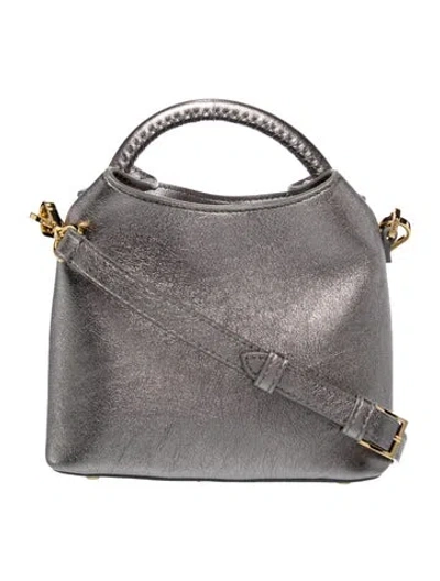 Pre-owned Elleme Leather Top Handle Bag In Grey