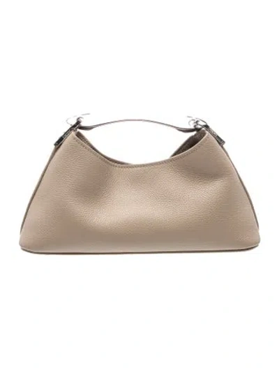 Pre-owned Elleme Leather Top Handle Bag In Neutrals