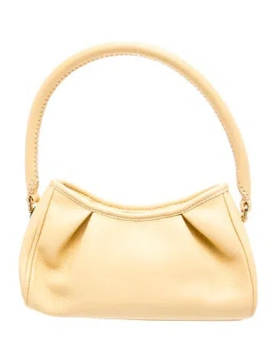 Pre-owned Elleme Leather Top Handle Bag W/ Tags In Yellow