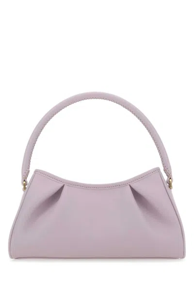 Elleme Lilac Dimple Moon Shoulder Bag In Purple