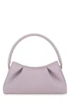 Elleme Lilac Leather Dimple Moon Shoulder Bag