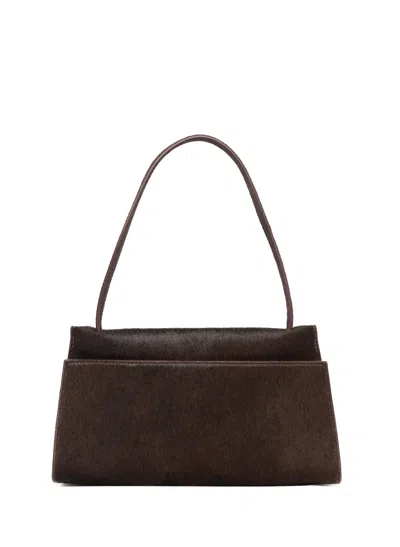 Elleme Long Papillon Calf Leather Dark Brown