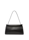 Elleme Long Papillon Leather Black/white Stitches