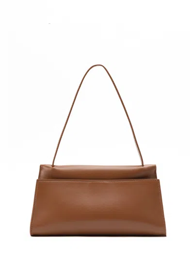 Elleme Long Papillon Leather Cognac